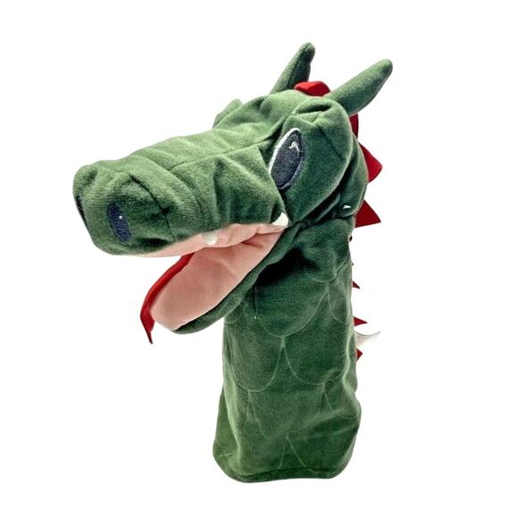 IKEA Fantasivarld Hand Puppet Dragon Plush Show Play Pretend Movable Mouth 10" - Picture 2 of 14